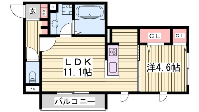 キャトルセゾンの間取り