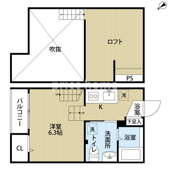 【間取り】 | fika