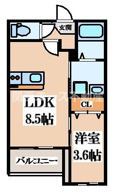 【間取り】 | パロス西堤