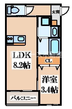 【間取り】 | パロス西堤