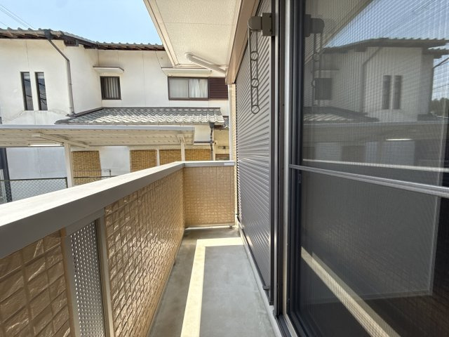 フェリア佐用岡のバルコニー