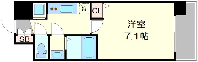 【間取り】 | レオンコンフォート難波サウスゲート