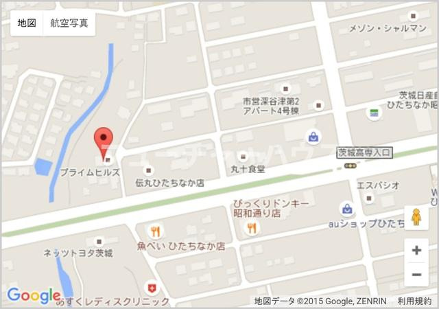 プライムヒルズの地図