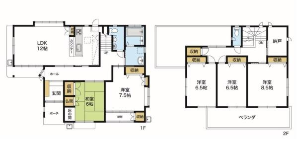 和歌山市東高松4丁目　中古戸建の間取り