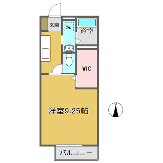 【間取り】 | イル・ソーレ春日 | 1K