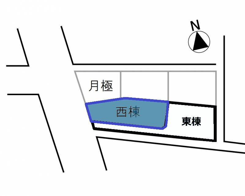 高知市鴨部高町-西棟-　戸建ての土地図