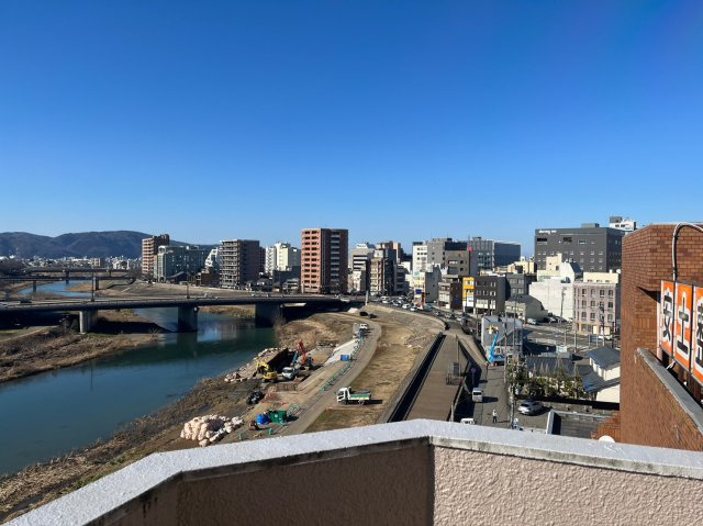 福井グランドハイツの展望|福井の中心街の街並みが綺麗に望めます。