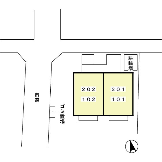 ラ・トゥーエルの区画図