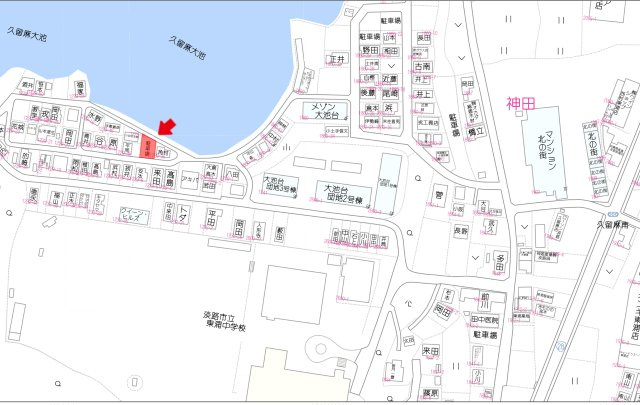 【地図】 | 久留麻　中学校近く売土地