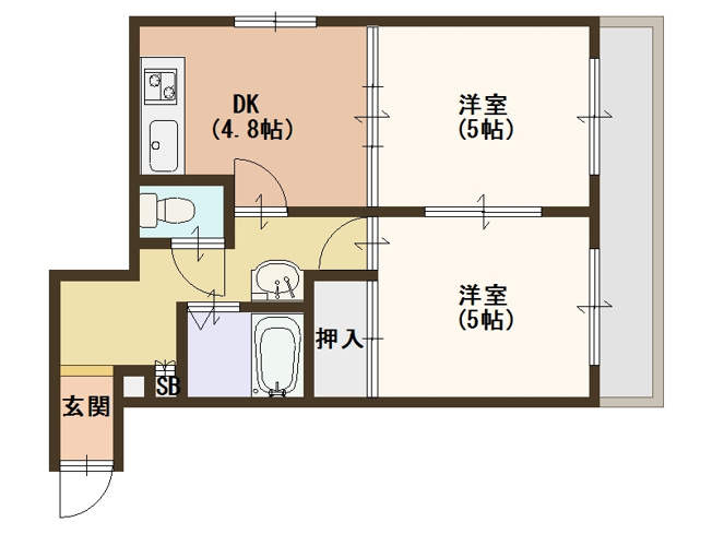 【間取り】 | オーシャン住之江
