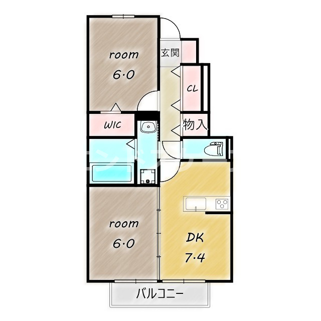 α台門の間取り|高崎、前橋エリアのお部屋探しはエンドスケープまで！お客様の理想お聞かせ下さい♪