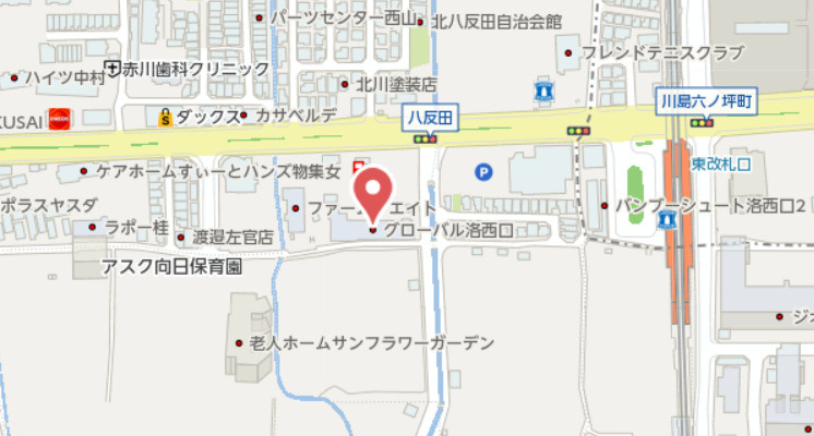 グローバル洛西口 3階の地図