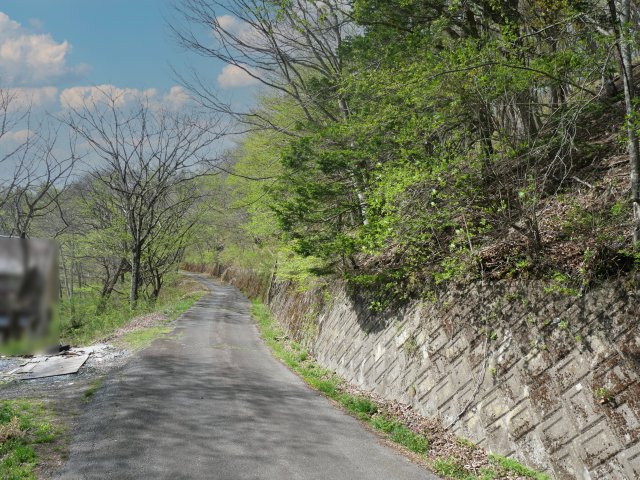 佐久高原荒船・草笛別荘地②の前面道路含む現地写真