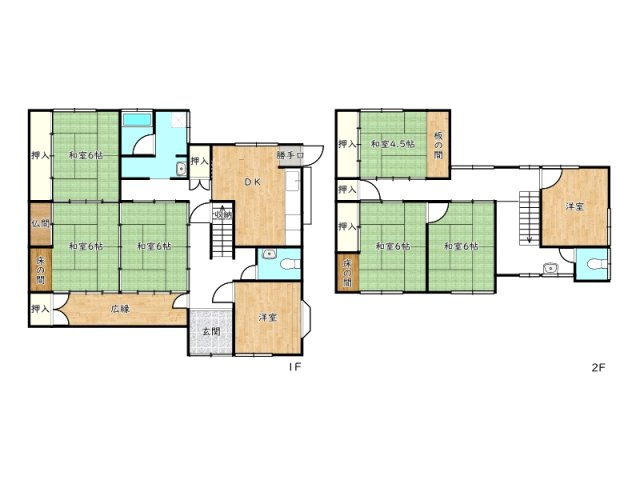 たつの市御津町釜屋／中古戸建の間取り