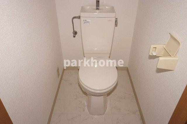 イーリスハイツC棟のトイレ|落ち着いた色調のトイレです