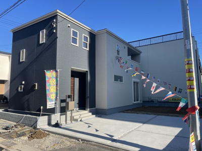 【外観】 | リーブルガーデン．Ｓ　熊谷宮本町　 | 現地２号棟外観（２０２３年１２月２６日）撮影