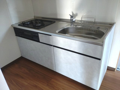 【キッチン】 | 土佐市高岡町甲　中古住宅 | システムキッチン　ビルトインガスコンロ
