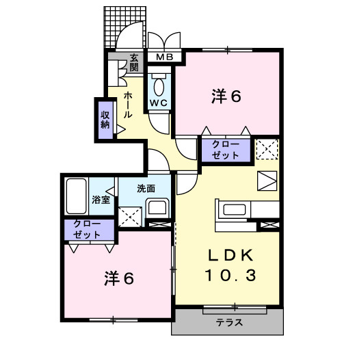 【間取り】 | レットル・ダムール　Ⅲ