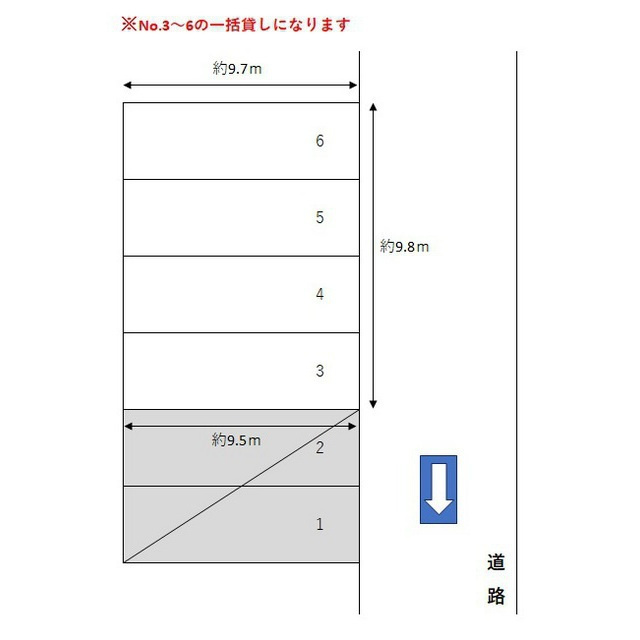 岐阜市加納水野町３丁目の駐車場の間取り