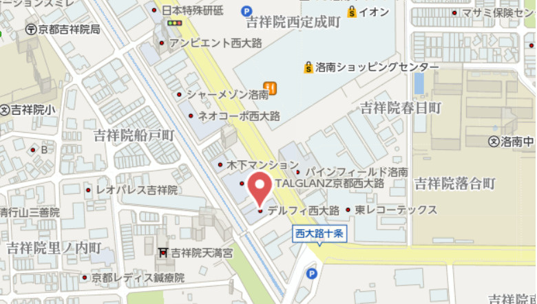 デルフィ西大路 2階の地図