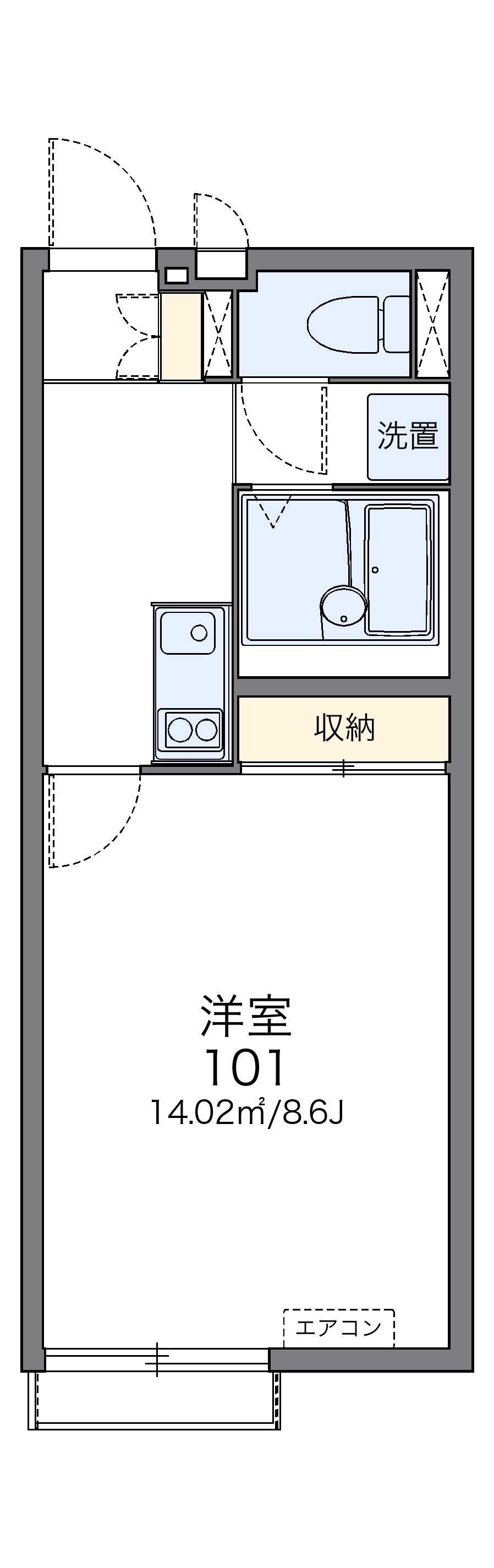レオネクストノワールⅡの間取り