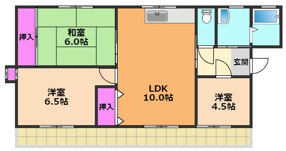 【間取り】 | 西町ハイツ