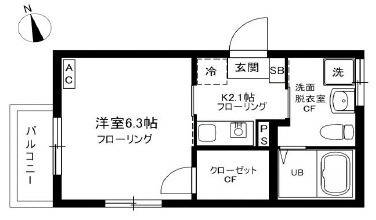 【間取り】 | コーポトミミツⅡ