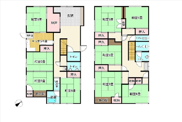 【間取り】 | 伊東市中央町　戸建