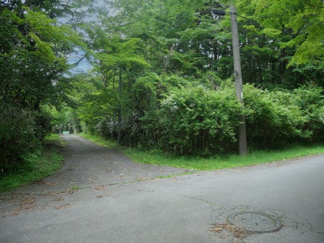 富士急十里木高原別荘地③　十里木の前面道路含む現地写真