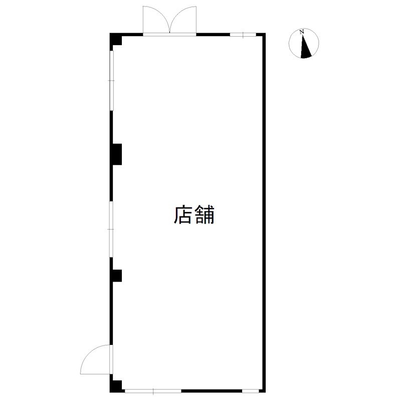 袋井高尾店舗の間取り