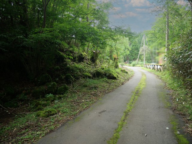 富士急十里木高原別荘地④　十里木の前面道路含む現地写真