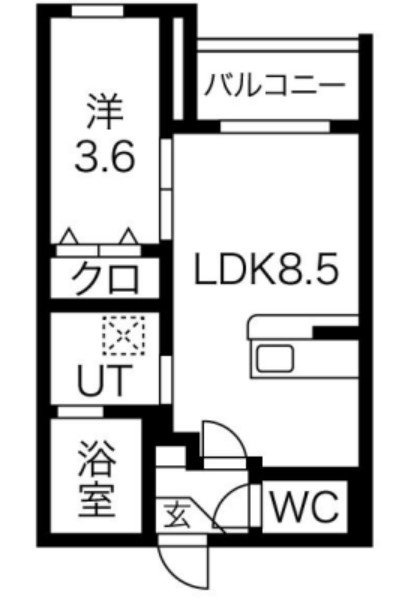 パロス西堤の間取り