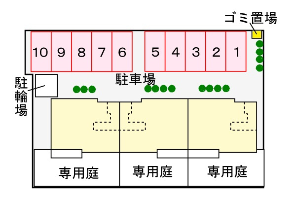 ヴィオラ多米の駐車場