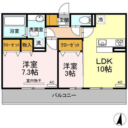カーサ・ぺキーノの間取り