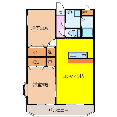 【間取り】 | レジデンス下栗