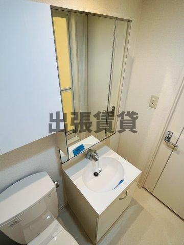 仲介手数料0円！寿キャッスル栄生の洗面所