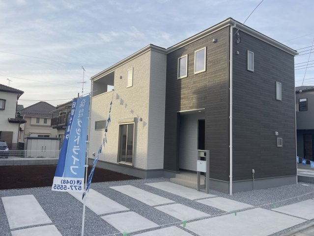 リーブルガーデン．S　深谷原郷第３　の外観|２号棟現地外観（2024年02月09日）撮影