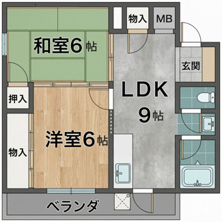 【間取り】 | シャトレ西陣