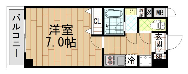 ヴェール近大前( 近畿大学 一人暮らし )の間取り