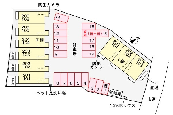 アウラ茂原　梅の区画図