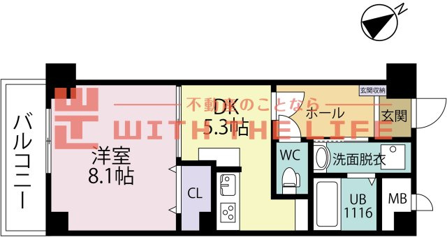 クンプリール【キャッシュバック対象物件】の間取り