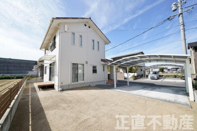 【外観】 | 6/25より★値下げしました！！【連島町連島／西阿知やR2バイパス近くで便利!!】☆彡３ＬＤＫ＋Ｓ・きれいな中古一戸建☆ | 庭付で状態の良い南向きの戸建てになります