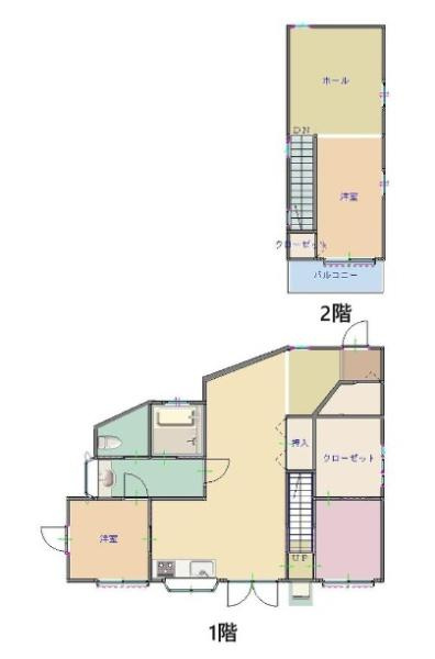 和歌山市加納　中古戸建の間取り
