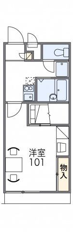 レオパレスフロレスタの間取り|代表的な間取のため実際の間取とは異なる場合があります