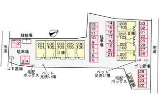 【駐車場】 | グランデヴィラ国森Ⅱ　西尾市国森町