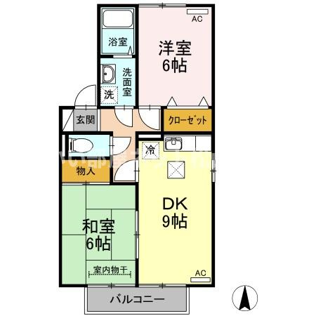 【間取り】 | セジュール石井　B棟