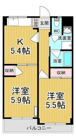 【間取り】 | ライブハウスⅡ | カップルさんにオススメのお部屋です♪