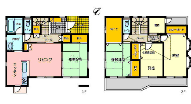 北本市宮内１丁目　中古一戸建ての間取り