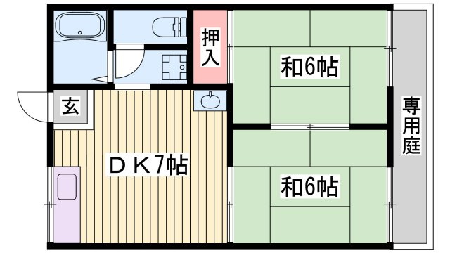 ハイツ野々上の間取り