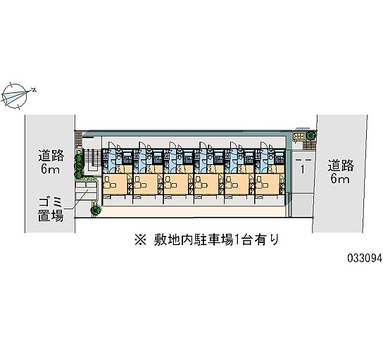 レオパレスサンシンの区画図